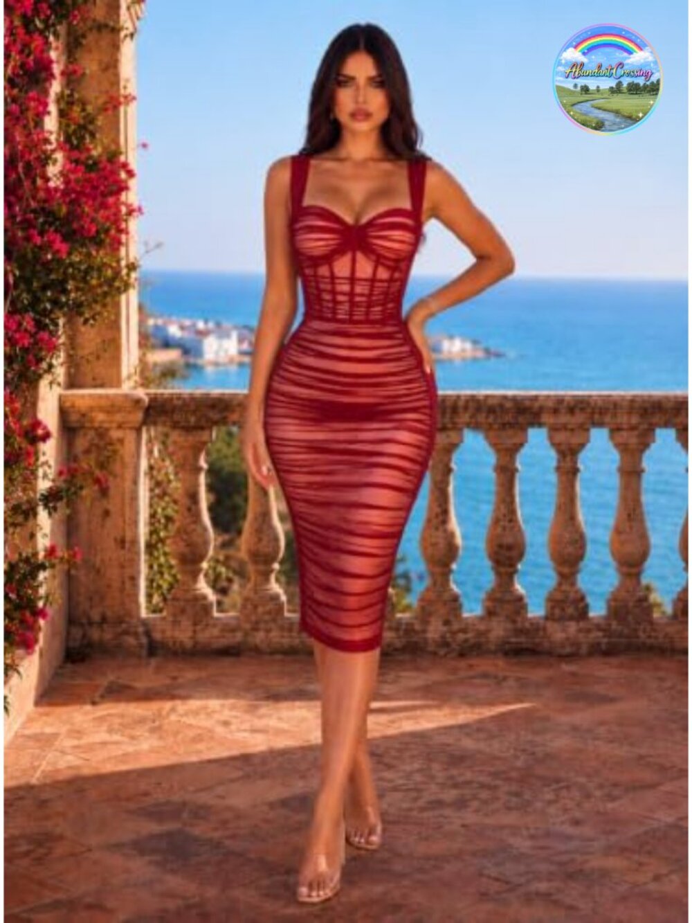 Women's Velvet Mesh Bodycon Mini Dress Sleeveless Party Club Night Out